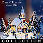Thomas Kinkade Happy Holidays Lighted Miniature Village Collection: Unique Holiday Decor